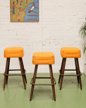 Load image into Gallery viewer, Yellow Mustard Bar Stools Set of 3
