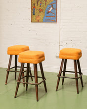 Load image into Gallery viewer, Yellow Mustard Bar Stools Set of 3
