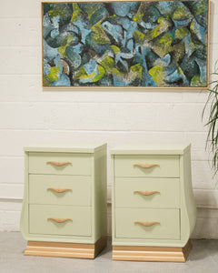 Pair of Mint Nightstands