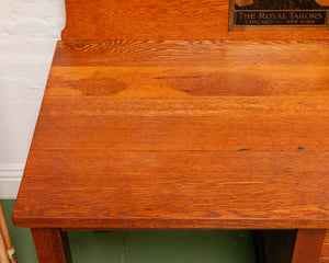 Antique Oak Tailors Desk