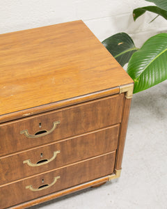 Campaign End Table Nightstand