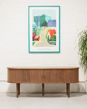 Load image into Gallery viewer, Walnut Tambour Credenza
