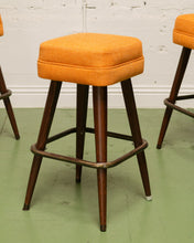 Load image into Gallery viewer, Yellow Mustard Bar Stools Set of 3
