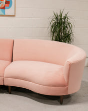 Load image into Gallery viewer, Aria 3 Piece Curved Sofa in Royale Blush
