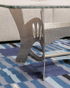 Metal Post Modern Coffee Table