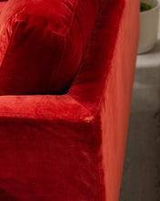 Load image into Gallery viewer, Maroon Loveseat

