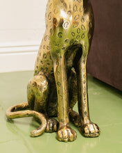 Load image into Gallery viewer, Gold Cheetah Side Table
