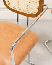 Load image into Gallery viewer, Chrome and Rattan Counter Stool
