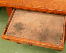 Load image into Gallery viewer, Antique Oak Tailors Desk
