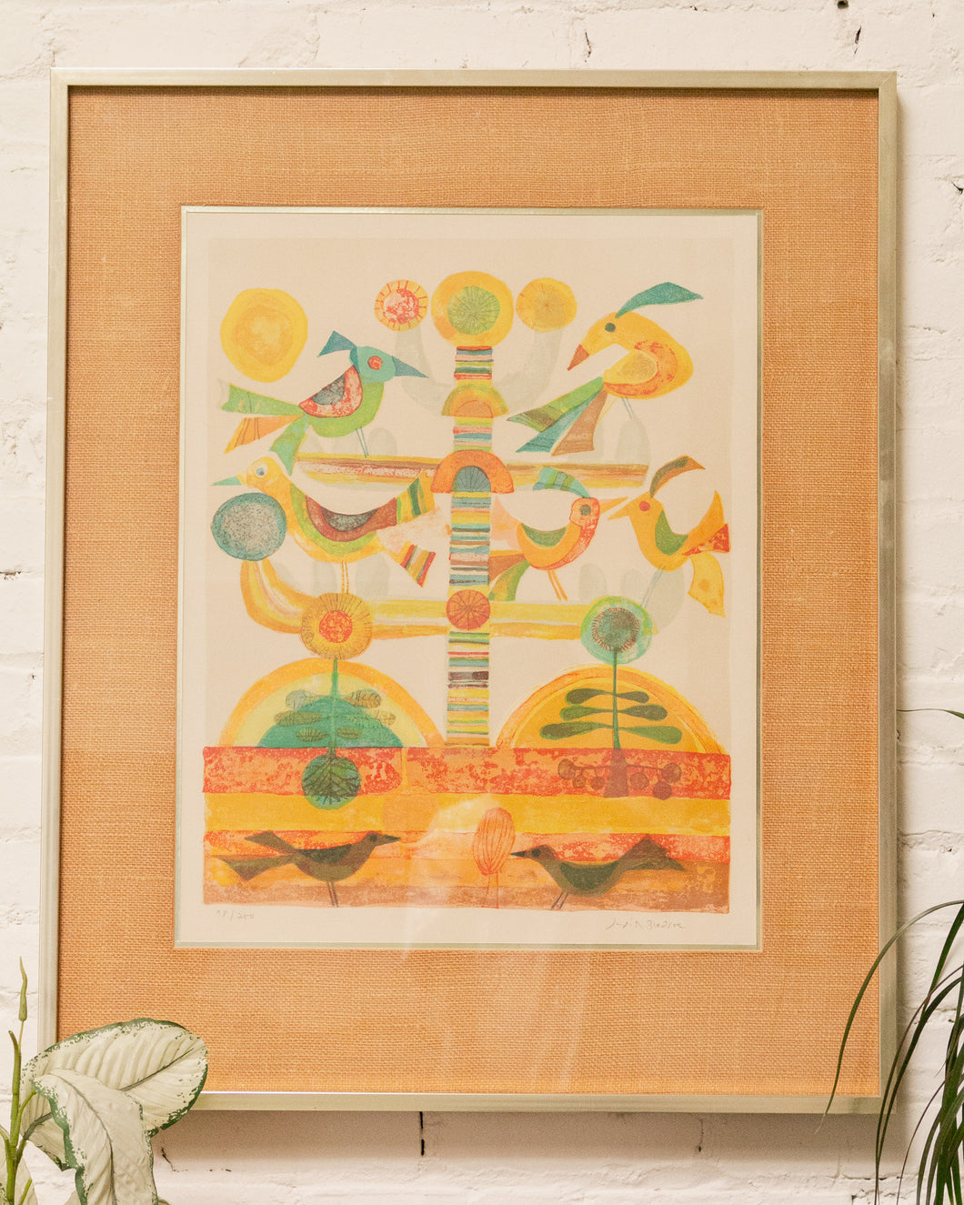 Judith Bledsoe Mid Century Signed Lithograph