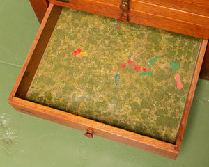 Antique Oak Tailors Desk