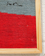 Load image into Gallery viewer, Large Fiber Art needlework tapestry in the manner of Stuart Davis
