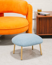 Load image into Gallery viewer, Blue Ottoman

