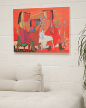 Load image into Gallery viewer, “Three Women at Table” by Angel Botello, Print on Canvas

