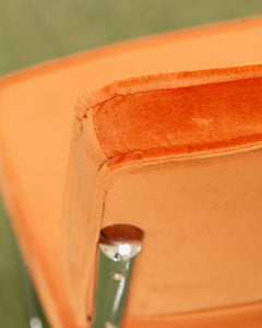 Orange Chrome Cantilever Chair