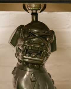 Cast Bronze Foo Dog Lamp by Sarreid