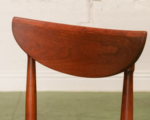 Load image into Gallery viewer, Restored Curved Back Walnut Dining Arm Chair
