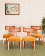 Load image into Gallery viewer, Mustard Gold Rattan Chairs
