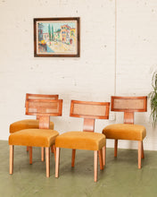 Load image into Gallery viewer, Mustard Gold Rattan Chairs
