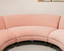 Load image into Gallery viewer, Aria 3 Piece Curved Sofa in Royale Blush
