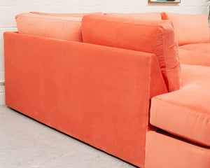 Michonne Sofa in Coral Pink