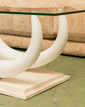 Load image into Gallery viewer, Chic Italian 80s Pucci Resin Tusk Design on Marble Base
