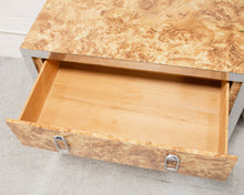 Load image into Gallery viewer, 1970’s Faux Burlwood Lowboy Dresser
