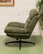 Load image into Gallery viewer, Chaz Olive Green Chair with Ottoman
