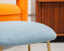 Load image into Gallery viewer, Blue Ottoman

