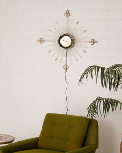 Regency Vintage Sunburst Clock