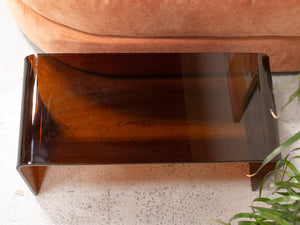 Rootbeer Acrylic Side Table