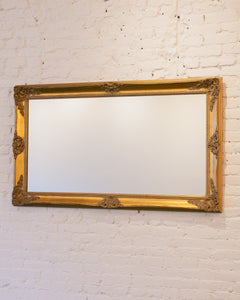 Vintage Gold Framed Rectangle Mirror