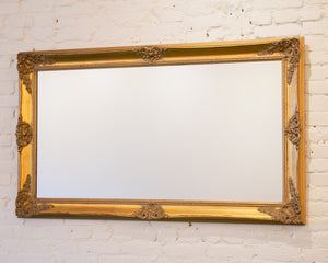 Vintage Gold Framed Rectangle Mirror