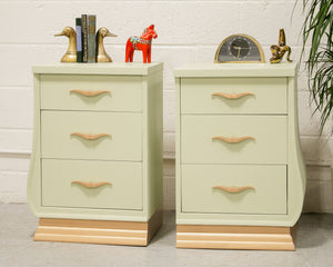 Pair of Mint Nightstands