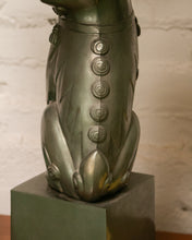Load image into Gallery viewer, Cast Bronze Foo Dog Lamp by Sarreid
