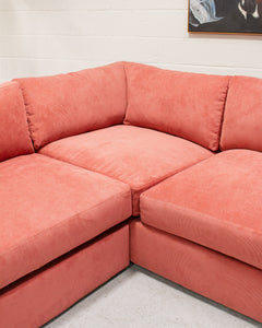 Michonne Sectional Sofa in Parallel Paprika