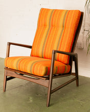 Load image into Gallery viewer, Ib Kofod Larsen Reclining Lounge Chair and Ottoman for Selibg, Circa 1960s
