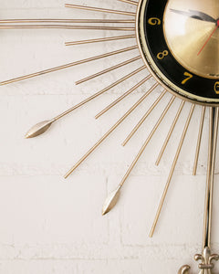 Regency Vintage Sunburst Clock