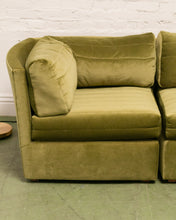 Load image into Gallery viewer, Vintage Modular Green Sofa
