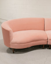 Load image into Gallery viewer, Aria 3 Piece Curved Sofa in Royale Blush
