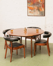 Load image into Gallery viewer, Walnut Vintage Round Dining Table
