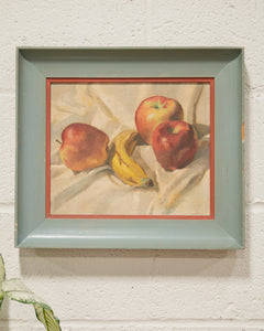 Still Life Apples and Bananas Oil Painting