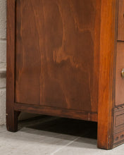 Load image into Gallery viewer, Walnut Art Deco Lowboy Dresser with Mirror
