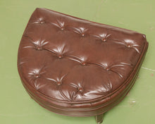 Load image into Gallery viewer, Leather Half Moon Ottoman
