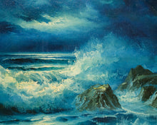 Load image into Gallery viewer, Vintage Waves Seascape
