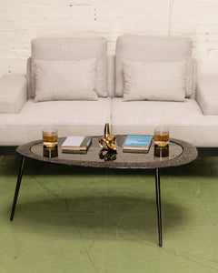 Modern Black Asymmetric Coffee Table