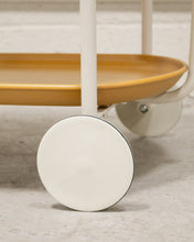 Load image into Gallery viewer, Mustard Metal Cart Side Table
