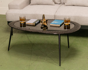 Modern Black Asymmetric Coffee Table