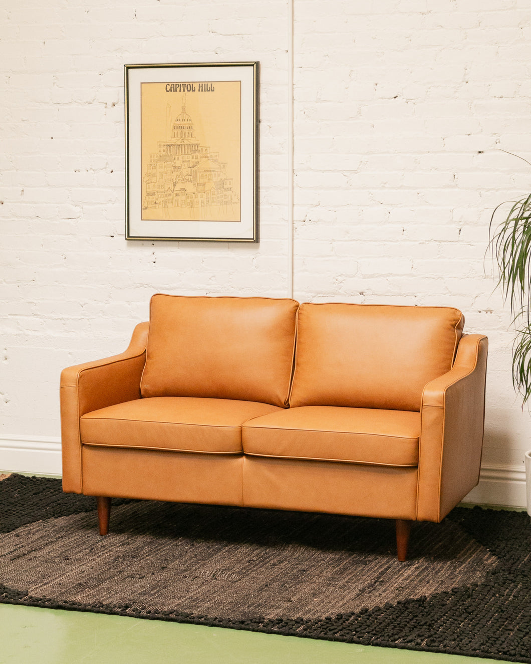 Maggie Leather Loveseat