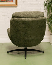 Load image into Gallery viewer, Chaz Olive Green Chair with Ottoman
